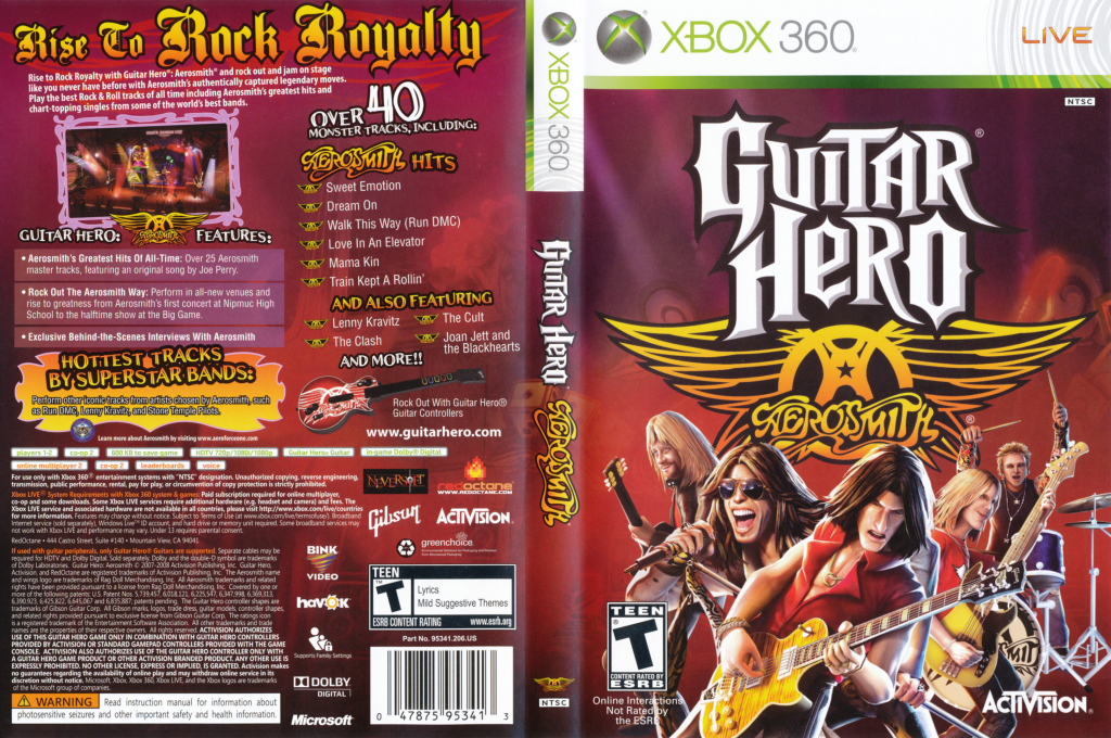 Guitar Hero - Aerosmith — box-texture (US)