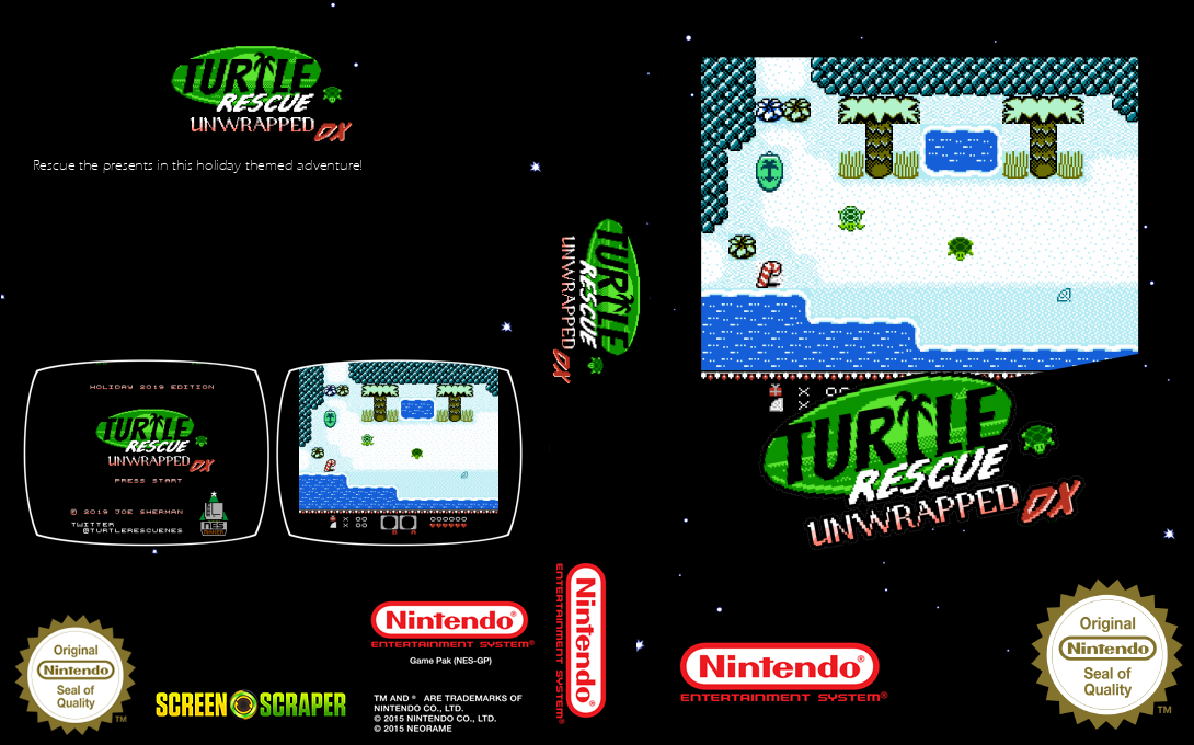 Turtle Rescue - Unwrapped Holiday Edition — box-texture (SS)