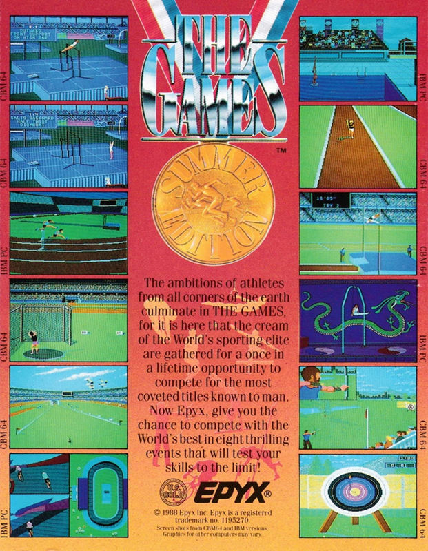 Games, The - Summer Edition — box-2D-back (EU)