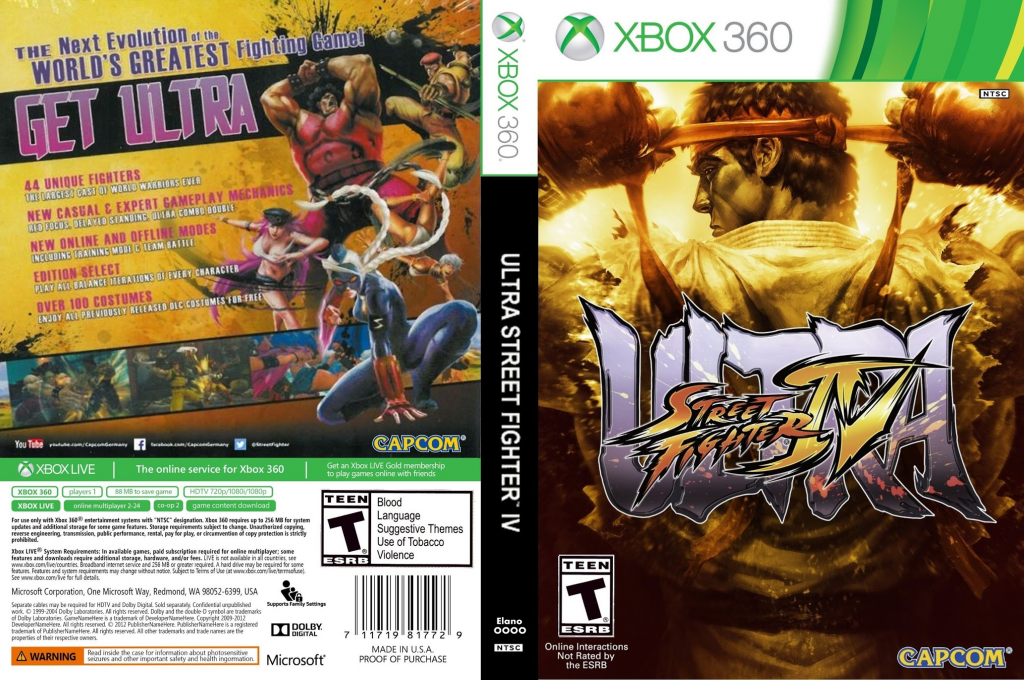 Ultra Street Fighter IV — box-texture (US)