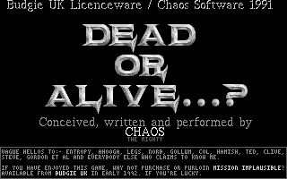 Dead Or Alive — sstitle (WOR)