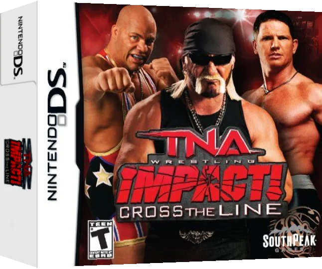 TNA Wrestling Impact! - Cross the Line — box-3D (US)