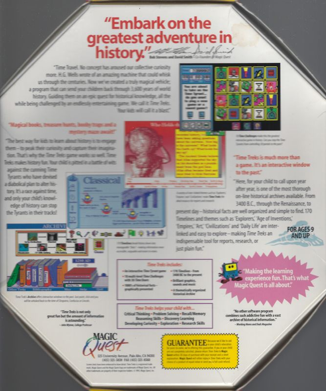 Time Treks — box-2D-back (US)