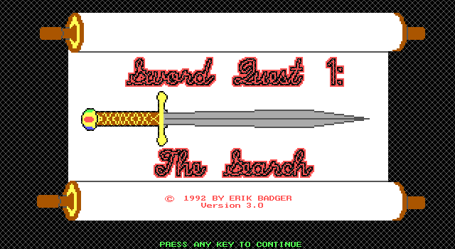 Sword Quest 1 - The Search — sstitle (WOR)