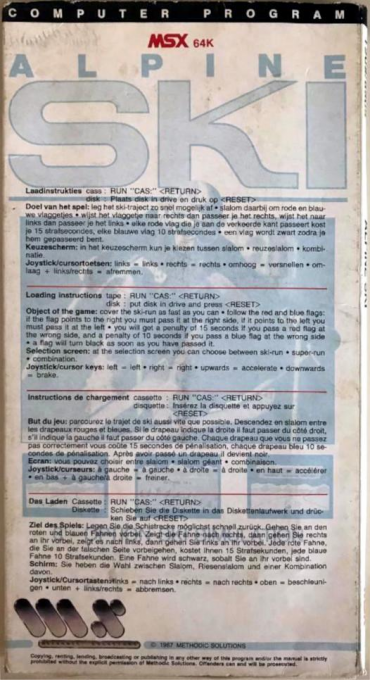 Alpine Ski — box-2D-back (EU)