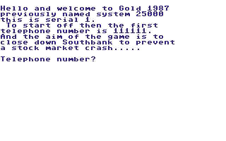 Gold 1987 : System 25000 — sstitle (WOR)