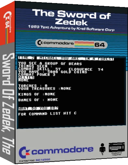 The Sword of Zedek — box-3D (CUS)