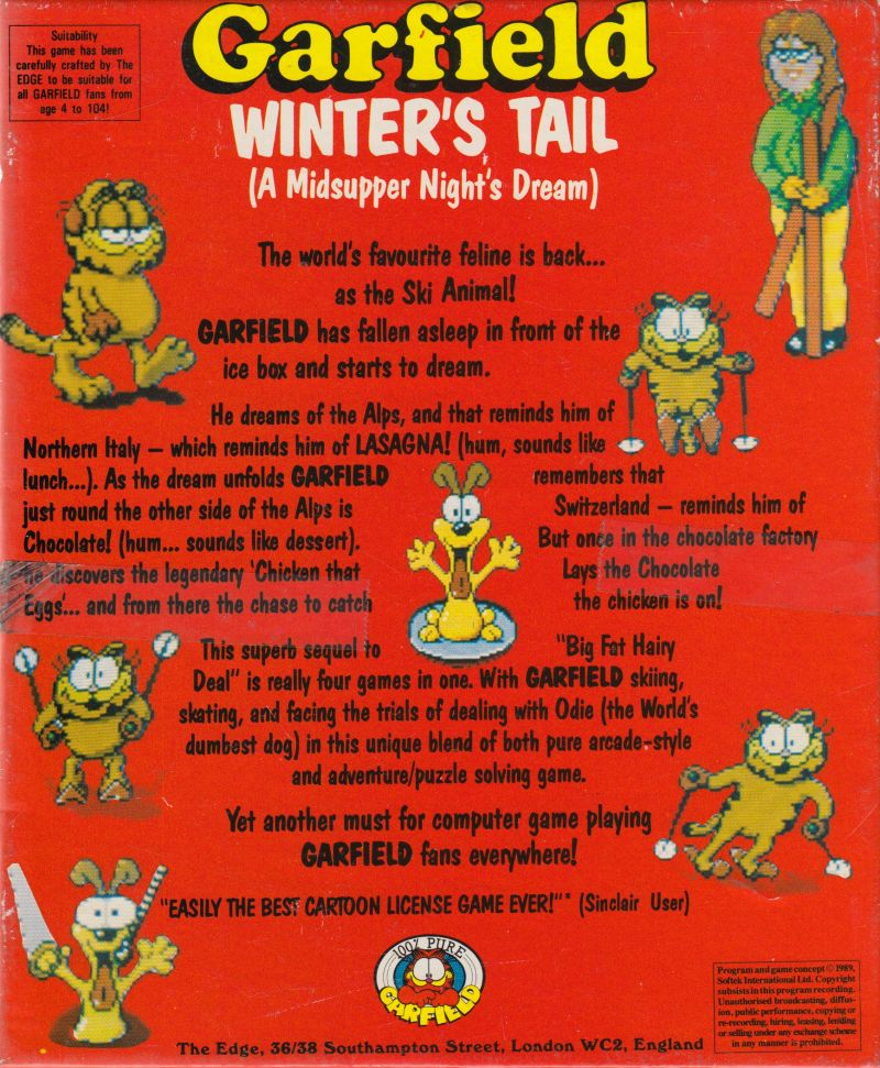 Garfield - Winter's Tail — box-2D-back (EU)