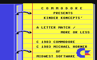 Kinder Koncepts 3 : A Letter Match/More or Less — sstitle (EU)