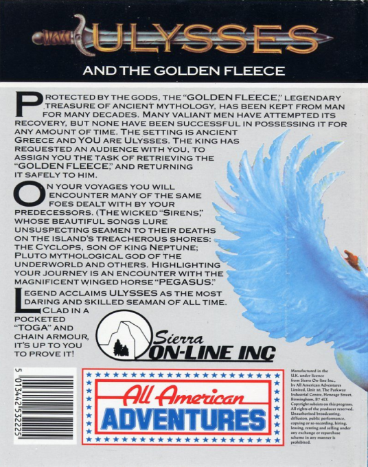 Ulysses And The Golden Fleece — box-2D-back (EU)