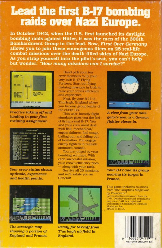 First Over Germany — box-2D-back (US)