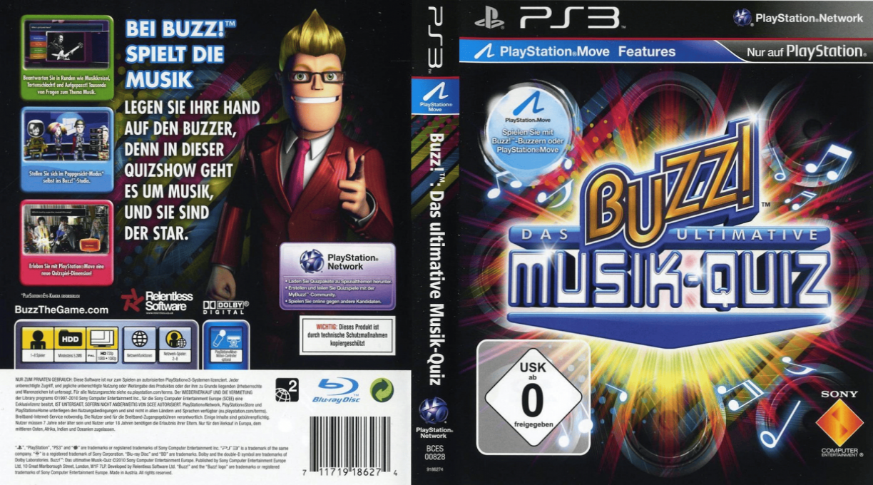Buzz! The Ultimate Music Quiz — box-texture (DE)