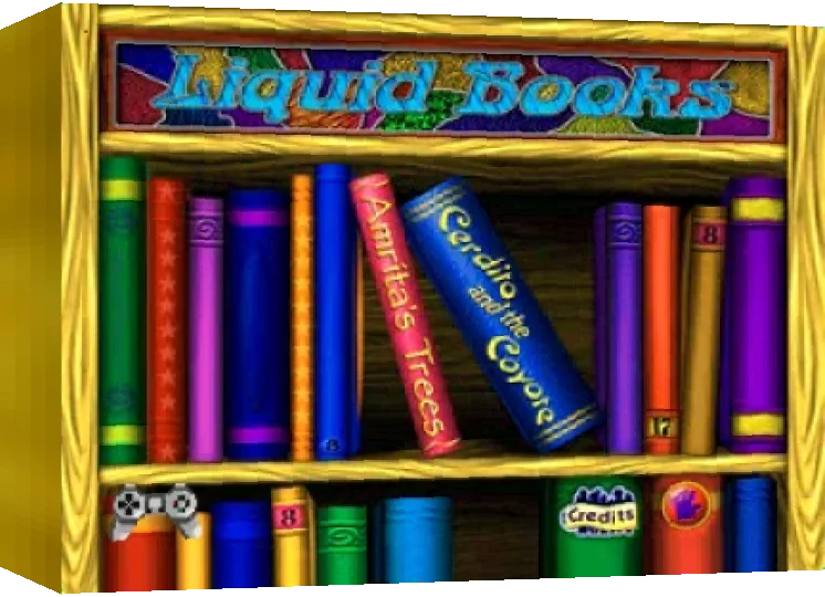 Lightspan - Liquid Books Adventure 2 - Amrita's Trees And Cerdito And The Coyote — box-3D (US)
