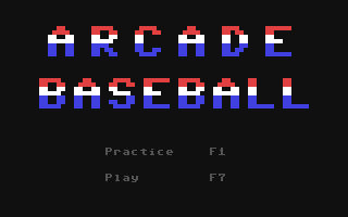 Arcade Baseball — sstitle (WOR)