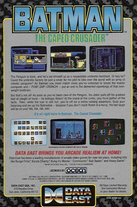 Batman - The Caped Crusader — box-2D-back (US)