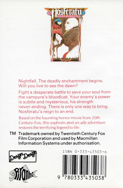 Nosferatu The Vampyre — box-2D-back (EU)