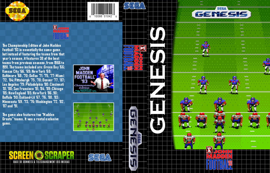 John Madden Football - Championship Edition — box-texture (SS)