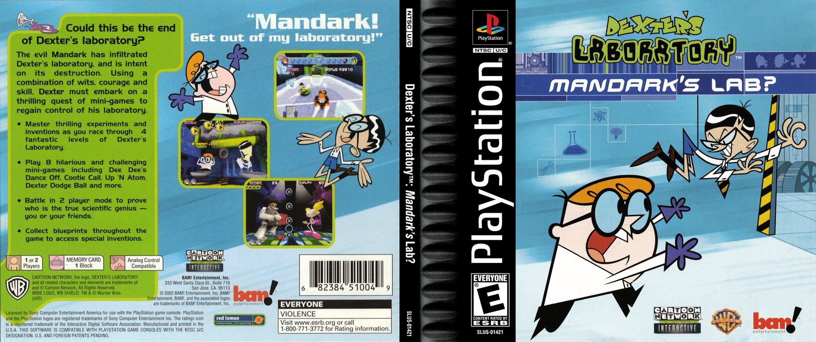 Dexter's Laboratory - Mandark's Lab ? — box-texture (US)