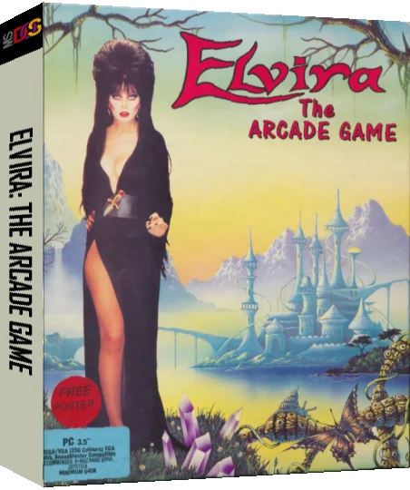 Elvira - The Arcade Game — box-3D (EU)