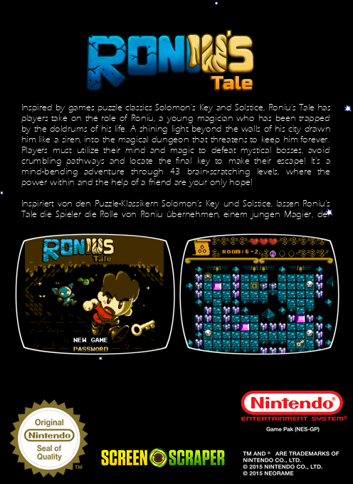Roniu's Tale — box-2D-back (SS)