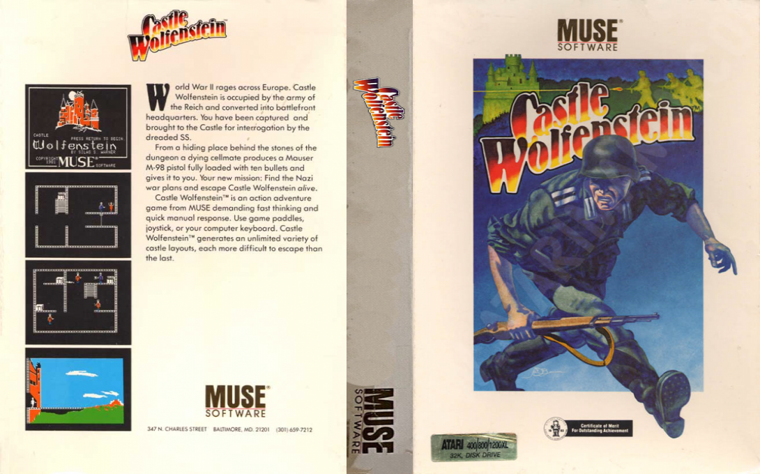 Castle Wolfenstein — box-texture (US)