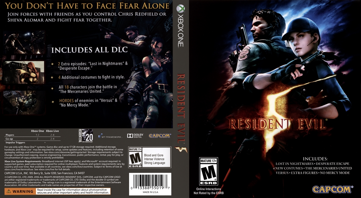 Resident Evil 5: Gold Edition — box-texture (US)