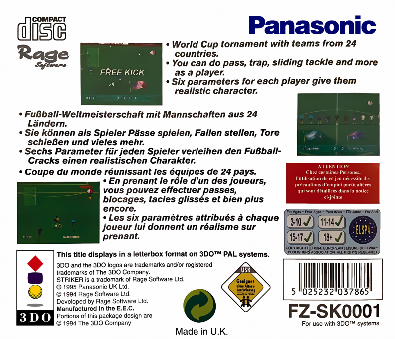 World Cup Special — box-2D-back (EU)