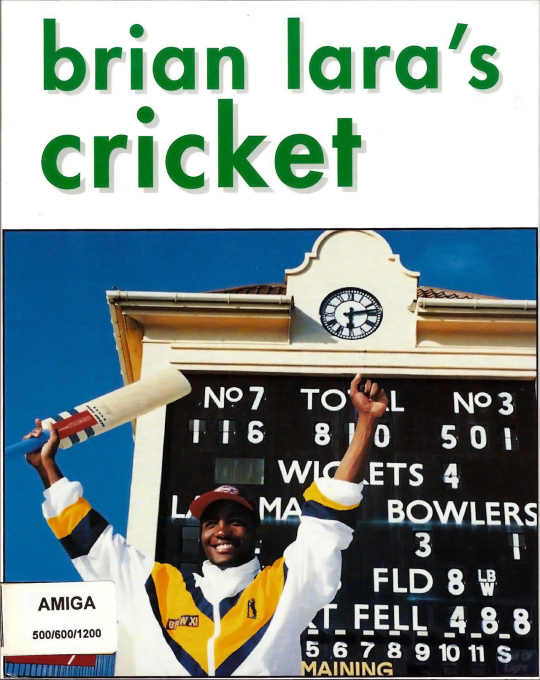 Brian Lara's Cricket box art