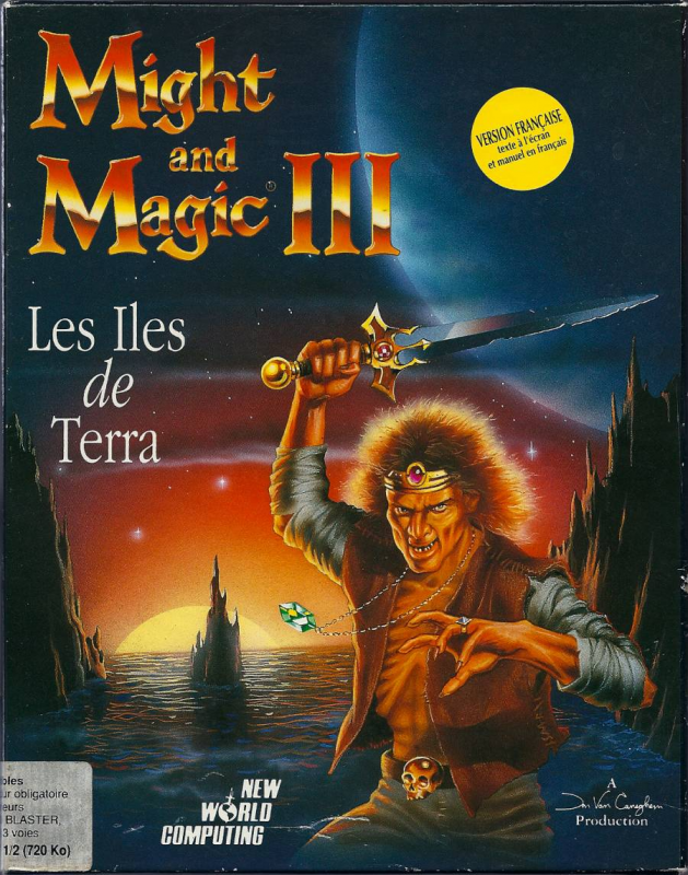 Might And Magic 3 - Isles Of Terra — box-2D (FR)
