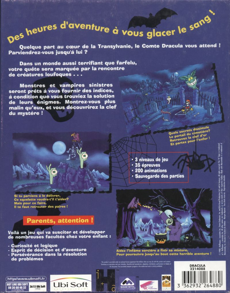 Dracula's Secret — box-2D-back (FR)