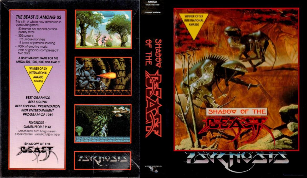 Shadow of the Beast + Blood Money — box-texture (EU)