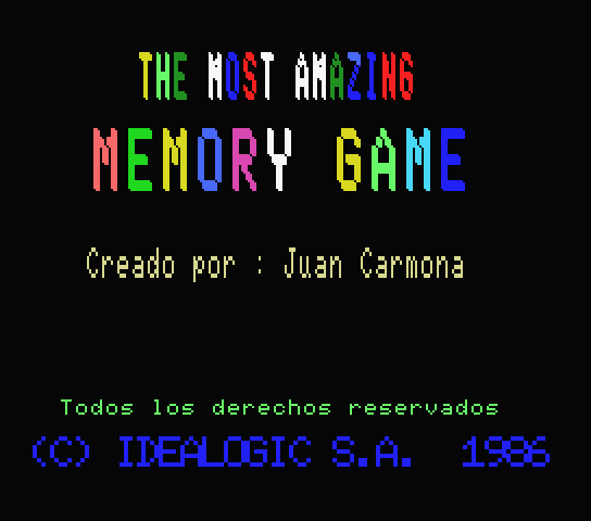 Most Amazing Memory Game, The — sstitle (SP)