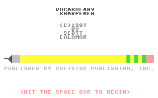 Vocabulary Sharpener — sstitle (WOR)