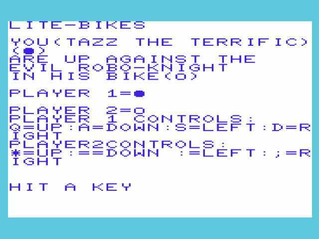 Lite Bikes — sstitle (WOR)