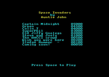 Space Invaders — sstitle (EU)
