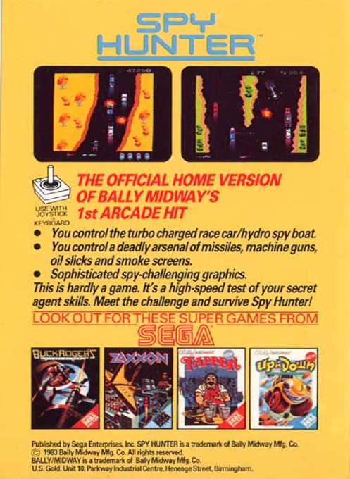Spy Hunter — box-2D-back (EU)