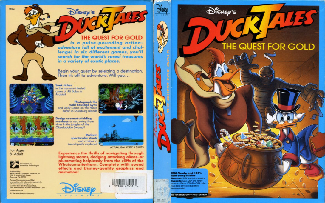 Disney's Duck Tales - The Quest For Gold — box-texture (US)