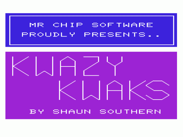 Kwazy Kwaks — sstitle (WOR)
