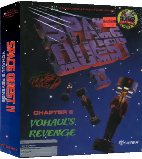 Space Quest 2 - Chapter 2 - Vohaul's Revenge — box-3D (US)