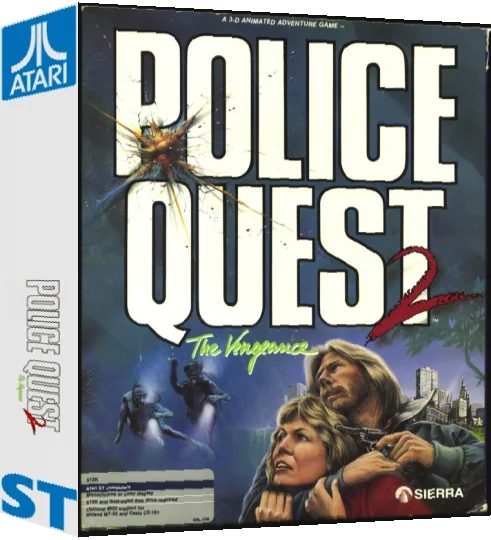 Police Quest 2 - The Vengeance — box-3D (WOR)