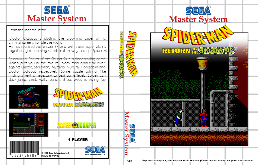 Spider-Man - Return of the Sinister Six — box-texture (SS)