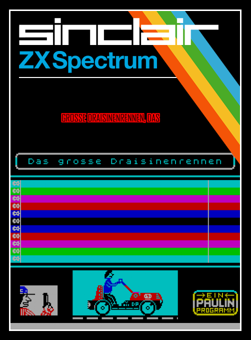 Grosse Draisinenrennen, Das box art