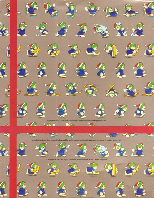 Christmas Lemmings — box-2D-back (EU)