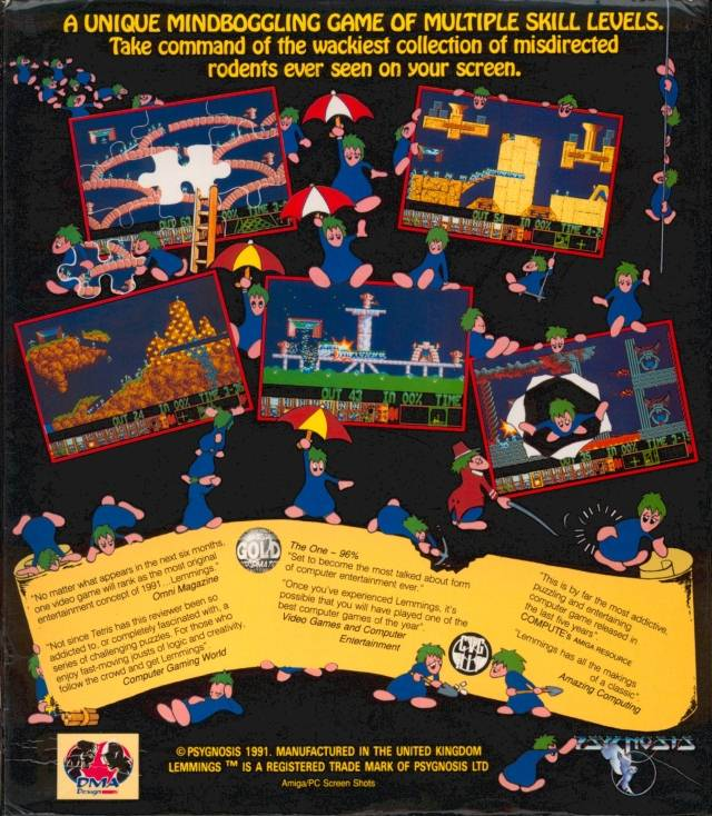 Lemmings — box-2D-back (EU)