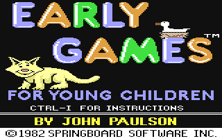 Early Games : For Young Children — sstitle (WOR)