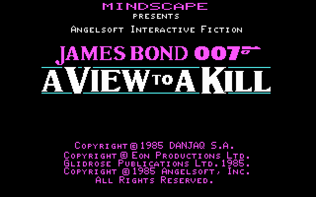 James Bond 007: A View to a Kill — sstitle (WOR)