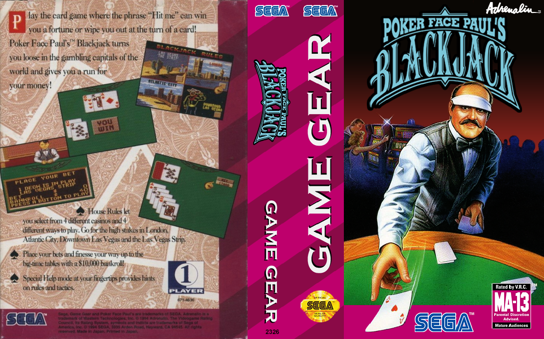 Poker Faced Paul's Blackjack — box-texture (US)