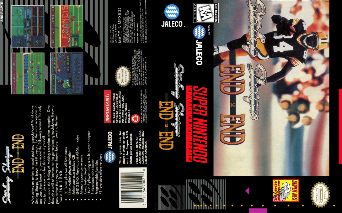 Sterling Sharpe - End 2 End — box-texture (US)