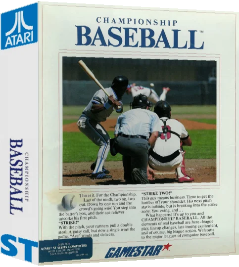 Championship Baseball — box-3D (EU)