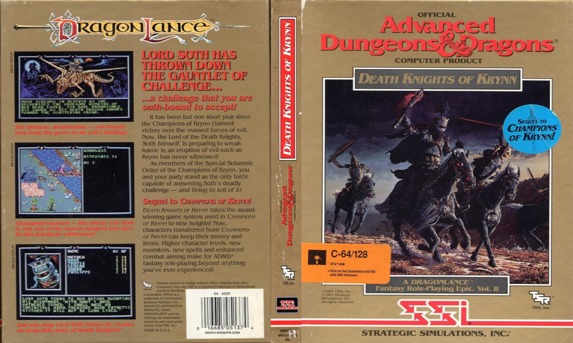 Death Knights Of Krynn — box-texture (US)